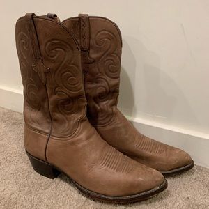 Brown Lucchese Mens Cowboy Boots 12